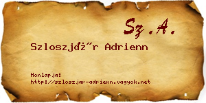 Szloszjár Adrienn névjegykártya